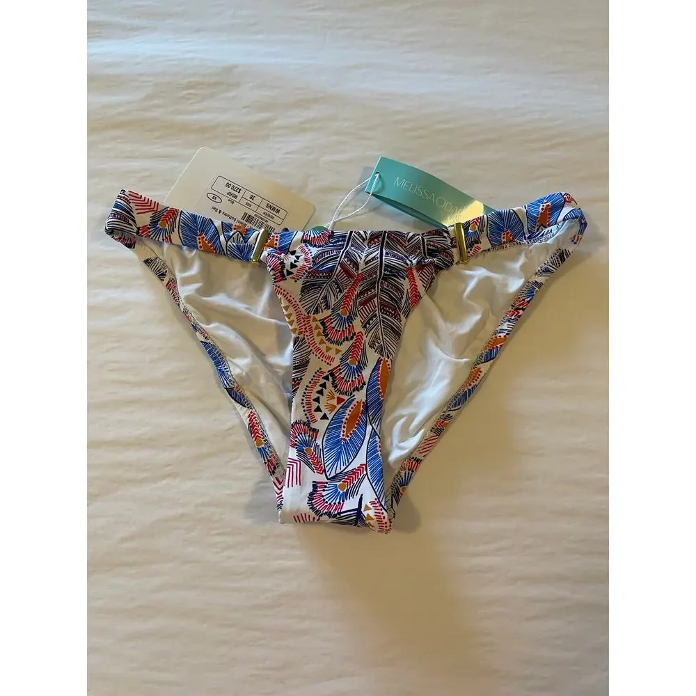 NWT: Melissa Obadash Martinique Bottom in Feathers Size 2